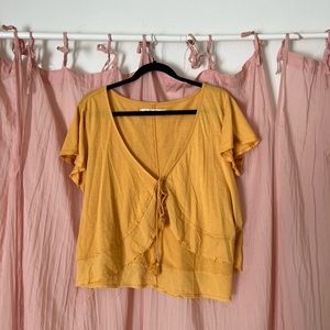 Free People front tie top